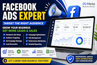 create and manage targeted facebook ads campaigns