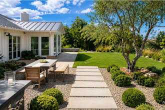design a residential landscape architecture plan for your backyard garden