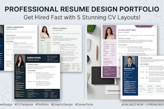 do professional cv,resume design