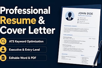 write and edit executive resumes, cvs, and cover letters