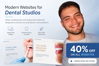 design a dentist website that attracts more patients