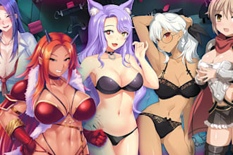 draw anime nsfw sfw anime character lewd nsfw comic anime pfp art illustration