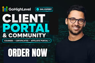 do ghl affiliate portal community client portal courses certificates gohighlevel