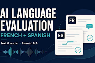 evaluate ai text and audio in french and spanish