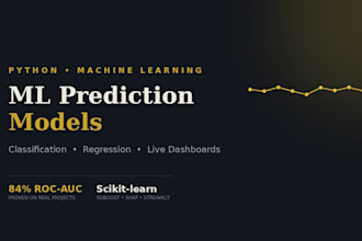 build a machine learning prediction model with python