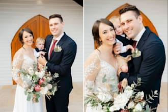 edit family group and portrait face swap team photo editing