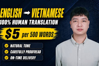 translate english documents into natural vietnamese