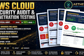 perform AWS security audit, vulnerability assessment and compliance report