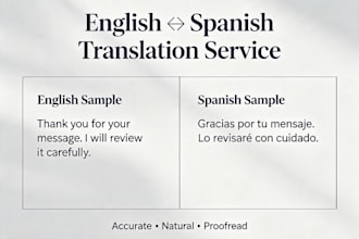 translate english and spanish native bilingual