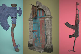 create game ready 3d models with pbr texturing
