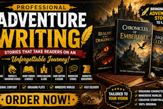 write a captivating adventure story, fantasy fiction, or ttrpg campaign quest