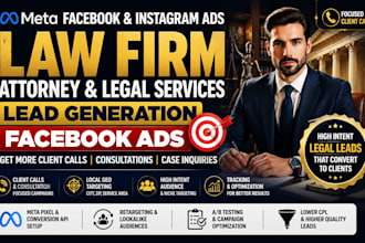 run facebook ads for law firms, attorneys and legal lead generation
