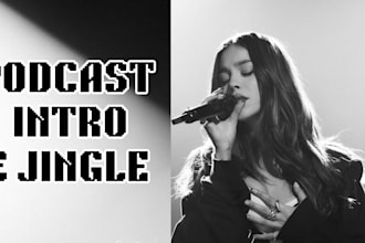 custom youtube podcast jingle intro podcast audio brand for spotify and website