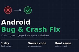 fix bugs and crashes in your android app