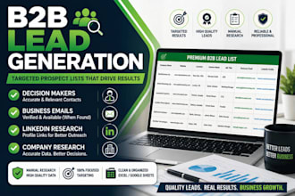 build targeted b2b lead generation and prospect lists