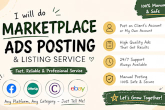 do facebook marketplace ads posting on your or my accounts