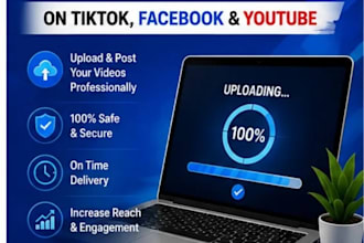 upload and post videos on tiktok, facebook, and youtube