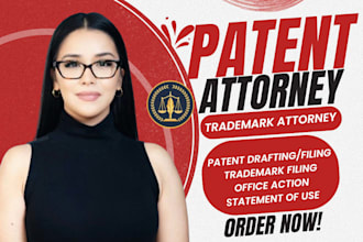 handle your trademark registration and patent application and all office action