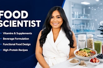 develop formulations for vitamins, food, beverages, supplements, protein recipes