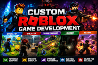create roblox simulator, shooter, tower defense, horror and action game