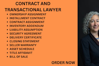 be your ny,ca,texas,florida contract lawyer for bills of sale and asset transfer