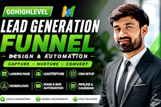 build a gohighlevel lead generation funnel, sales funnel