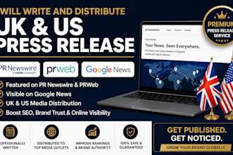 write and distribute UK US press release article pr prnesswire prweb google news