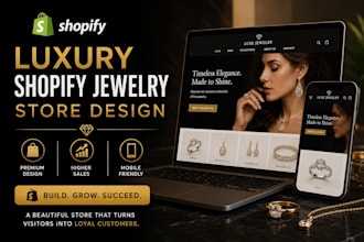 design luxury jewelry shopify store jewelry dropshipping jewerly website design