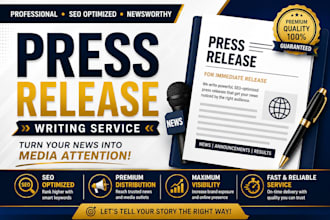 write SEO press release for your business news and company announcement