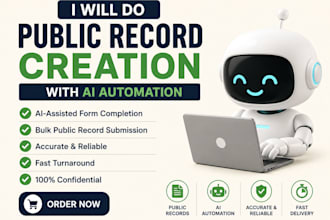 do public record creation with ai automation and bot