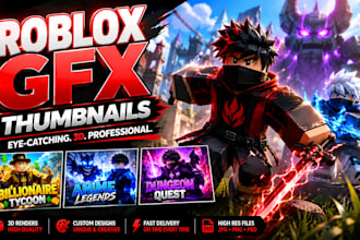 do roblox gfx thumbnail, roblox game thumbnail, 3d roblox youtube thumbnail