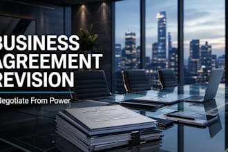 strategically revise and prep business agreements for negotiation