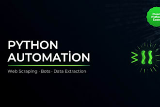write a python script for automation or web scraping