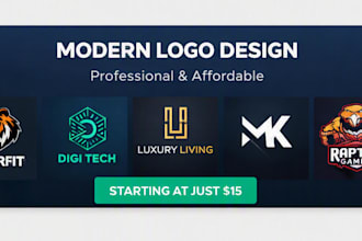 design a clean, modern logo
