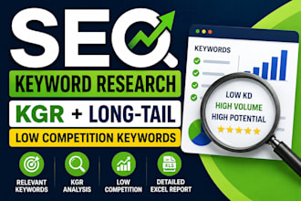 find low competition kgr and long tail keywords for SEO