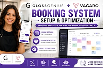 set up optimize your glossgenius or vagaro booking system