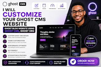 customize your ghost cms website, ghost blog website using ghost cms, ghost org