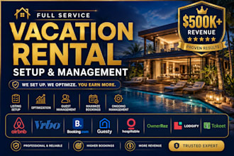 setup listing on airbnb, lodgify, guesty, vrbo, hospitable, ownerrez, hostaway