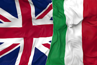 translate english to italian and italian to english