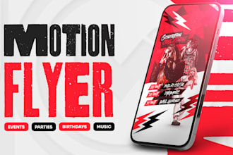 create a professional and eye catching motion flyer