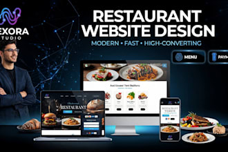 design a restaurant, cafe or bakery website with online ordering