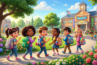 illustrate children storybook christian story bible themed