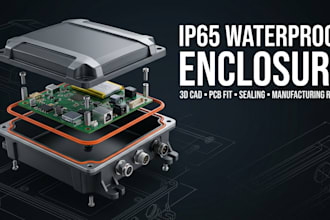 design a waterproof ip65 electronic enclosure