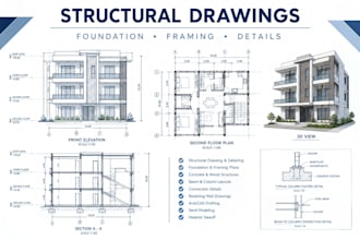 provide structural design, engineering drawings and load calculations