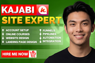 design kajabi sales page, kajabi landing page website for kajabi online course