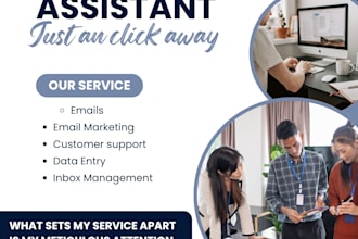 data entry and customer support on emails and chats
