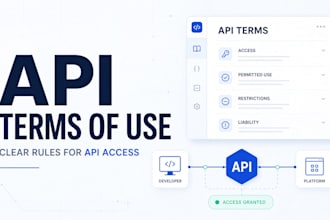 draft professional API terms of use for your technology company