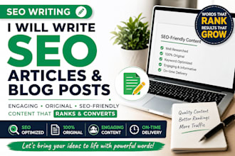 write SEO friendly blog posts and articles