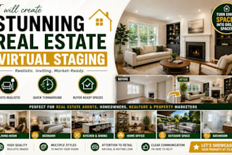 create stunning real estate virtual staging