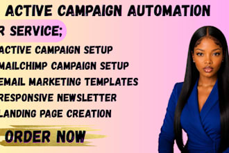 do activecampaign mailchimp landing page email marketing template automation